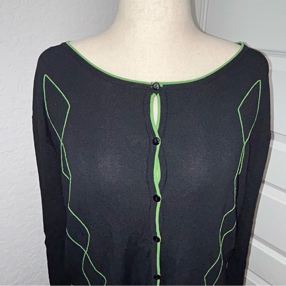 Finity Button Front Long Sleeve Sweater - Picture 2 of 8